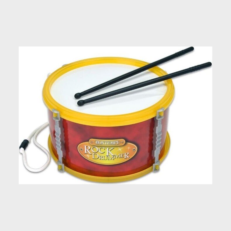 Bontempi - Tromme Legetj - Med Skulderrem Og Trommestikker - 21 Cm