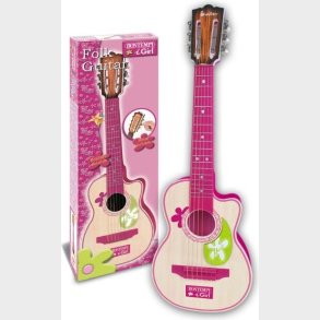 Bontempi - Lille Brneguitar I Tr - 70 Cm - Pink
