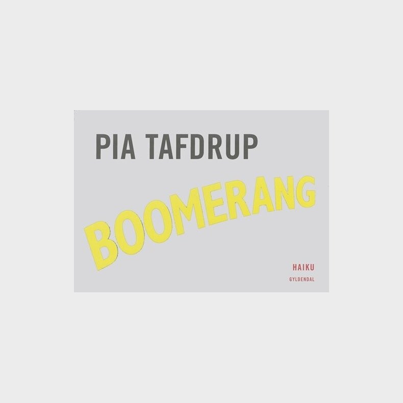 Boomerang - Pia Tafdrup - Bog