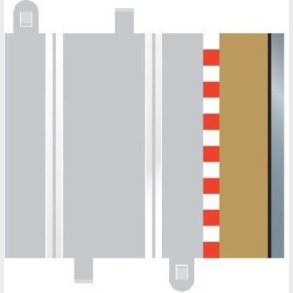 Scalextric - Borders And Barriers S�t Til C8207 - Half Straight - 8 Dele - C8223