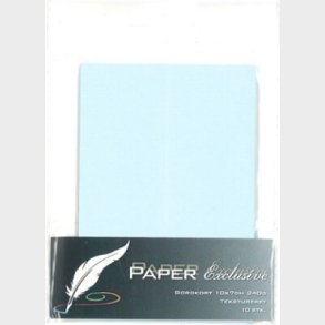 Bordkort - Blanke - Babybl Tekstureret - 10x7 Cm - 10 Stk.