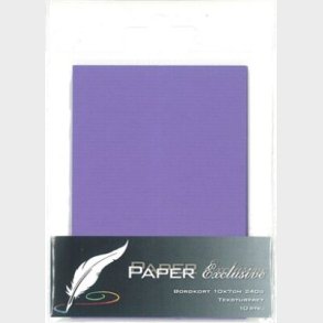 Bordkort - Blanke - Lilla Tekstureret - 10x7 Cm - 10 Stk.