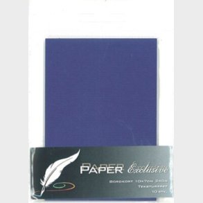 Bordkort - Blanke - Mrk Lilla Tekstureret - 10x7 Cm - 10 Stk.