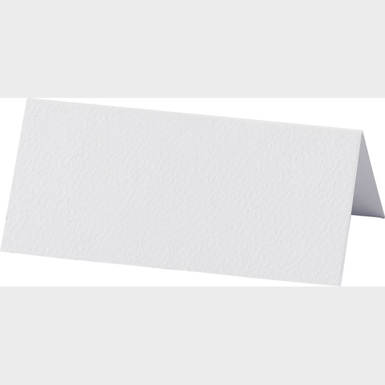Bordkort - Hvid - 9x4 Cm - 20 Stk