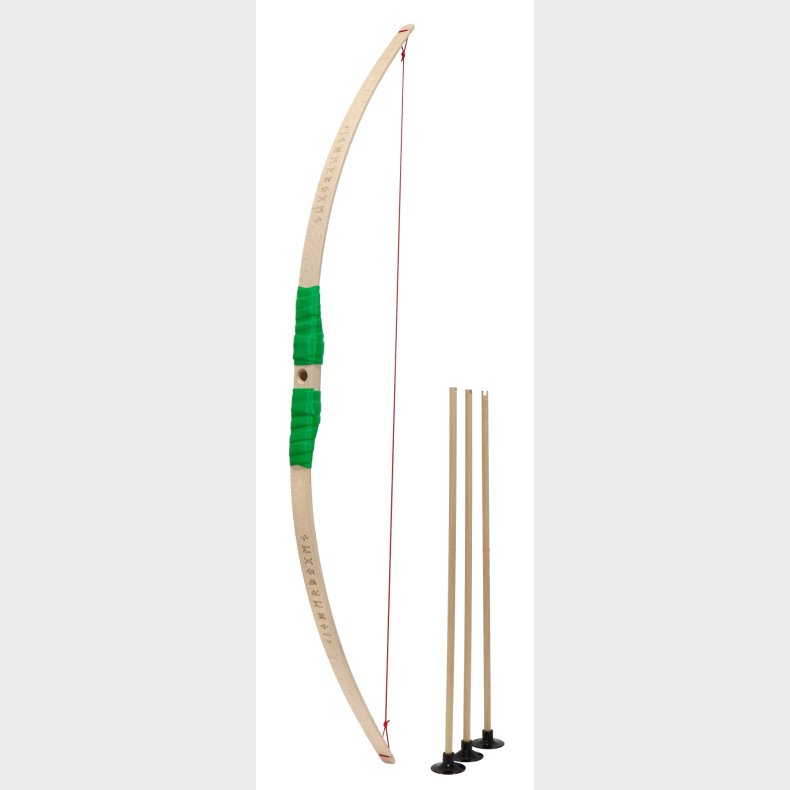 Brnebue af bgetr  grnt greb + 3 pile