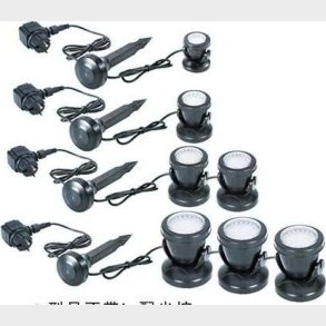 Boyu - Havelamper Med Lyssensor 2stk 3w Led 12v - Hvid