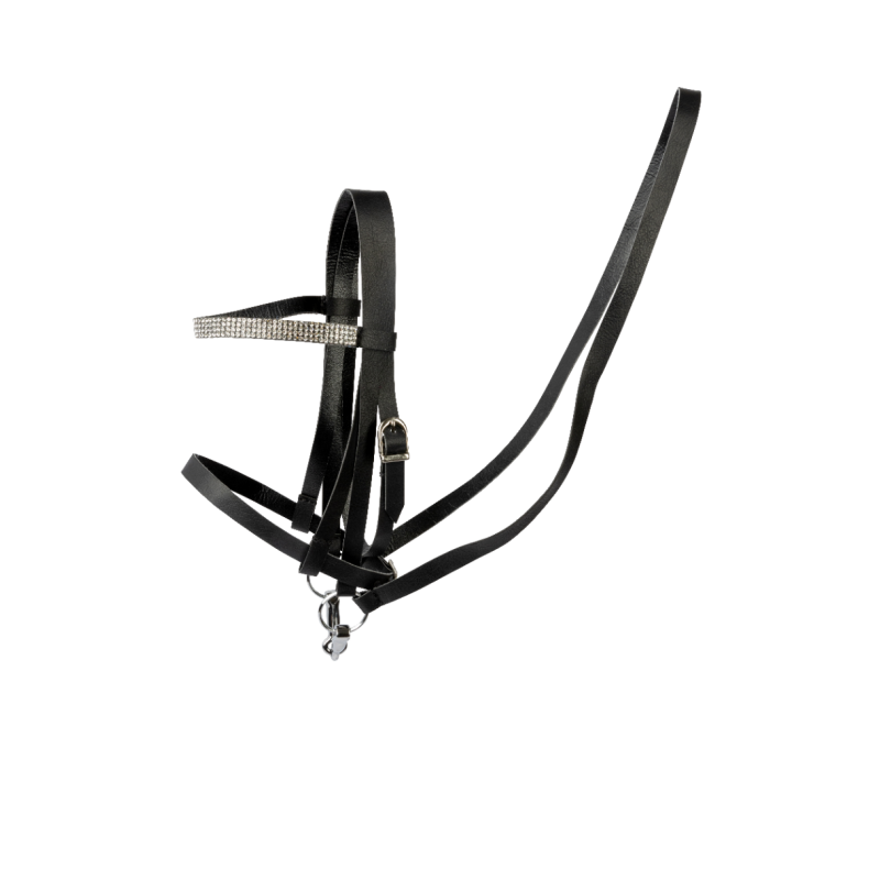 Cheval Roi | Cheval Roi tilbehr - Trense, sort/slv rhinsten