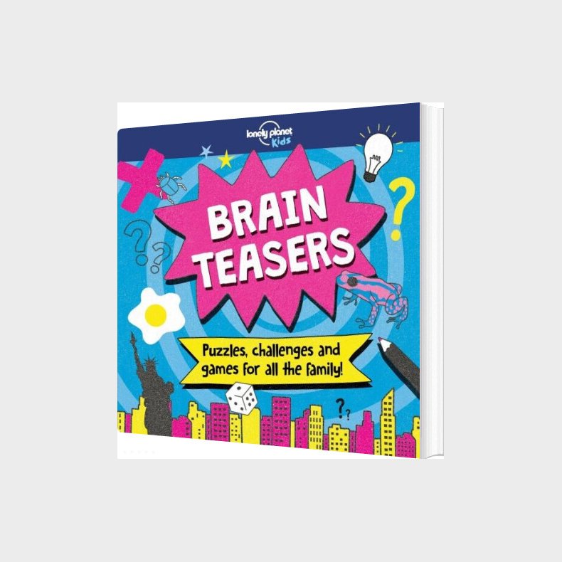 Brain Teasers: Puzzles, Challenges And Games For All The Family! - Lonely Planet Kids - English book
