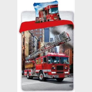 Brandbil Sengetj 140x200 cm - 100 procent bomuld