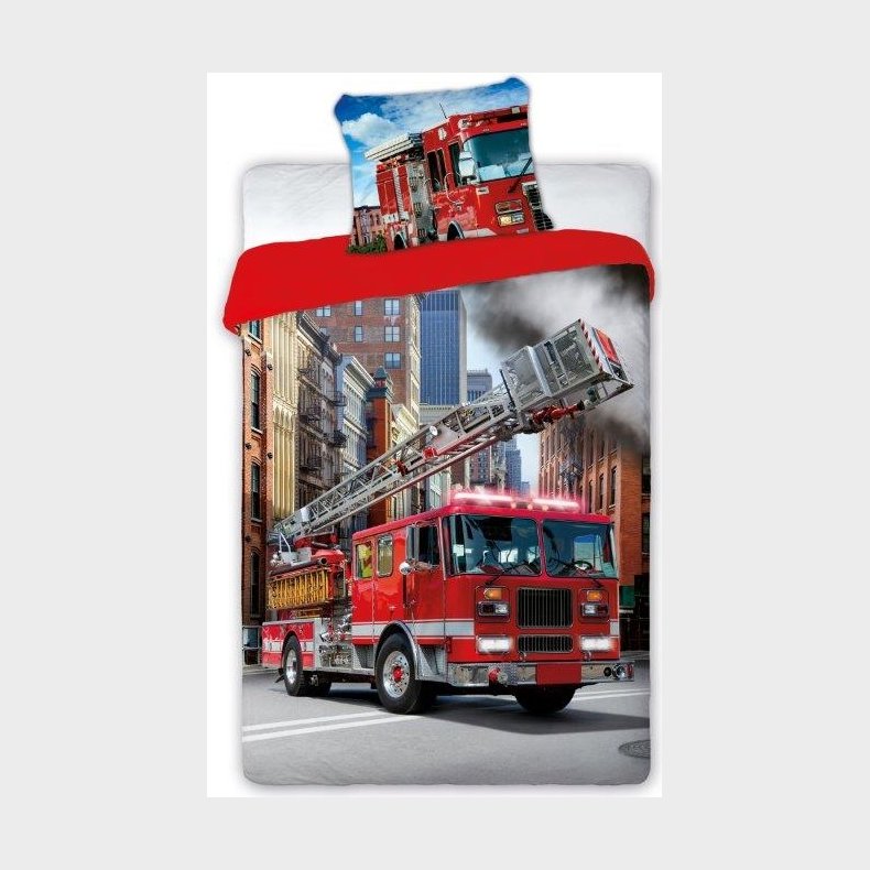 Brandbil Sengetj 140x200 cm - 100 procent bomuld