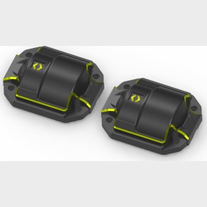 Brass Diff Cover (black/2pcs) - Hp161144 - Hpi Racing