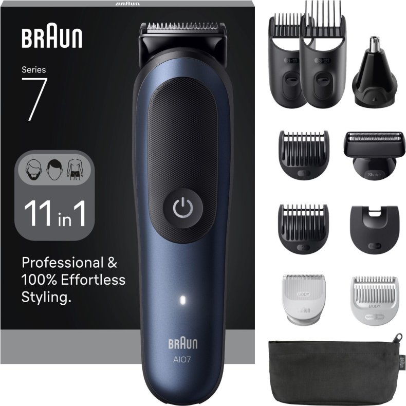 Braun - All-in-one Series 7, 11-i-1 Groomings�t, Aio7540 - Black / Deep Blue