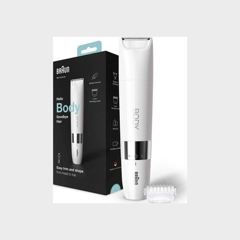 Braun Bs1000 - Body Mini Trimmer - Hvid