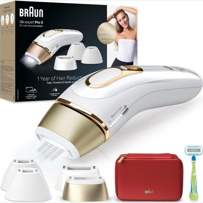 Braun - Ipl H�rfjerning Silk-expert Pro 5 Pl5382 - Hvid/guld