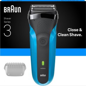 Braun - Series 3 Elektrisk Barbermaskine, V�d- Og T�rbarbering, 310s - Bl�