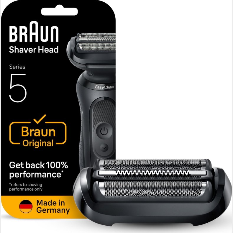 Braun - Series 5 Elektrisk Barbermaskine Originalt Reservehoved, 54b - Black