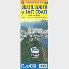 Brazil South & East Coast Travel Reference Map - English book