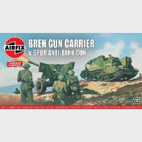 Airfix - Bren Gun Carrier + 6dpr Anti-tank Gun Byggest - A01309v