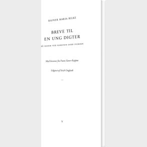 Breve Til En Ung Digter - Rainer Maria Rilke - Bog