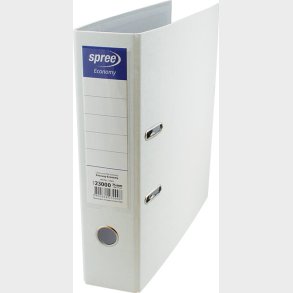 Brevordner 75 Mm - Hvid - Spree
