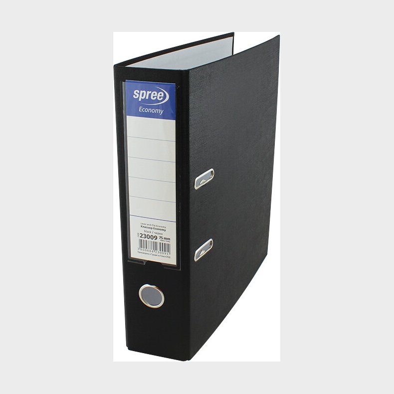 Brevordner 75 Mm - Sort - Spree