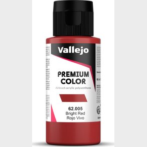 Vallejo - Premium Airbrush Maling - Bright Red 60 Ml
