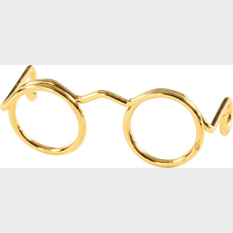 Briller - B 25 Mm - Guld - 10 Stk.