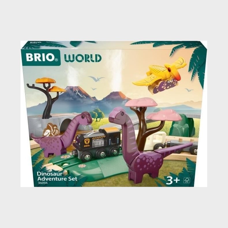 Brio World - Togbanest Med Dinosaurer - 36094