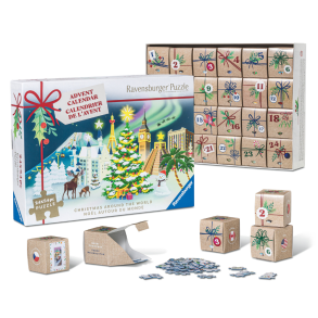 Ravensburger | Julekalender puslespil - Jul i hele verden