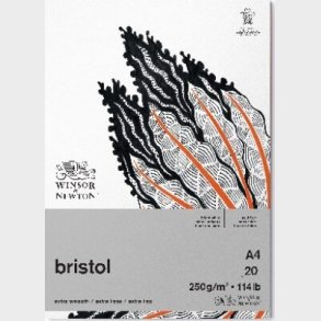 Tegneblok - A4 - 20 Sider - Bristol - Winsor & Newton