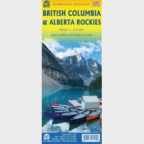 British Columbia & Alberta Rockies: Banff, Jasper, Lake Louise, Calgary, International Travel Maps - English book