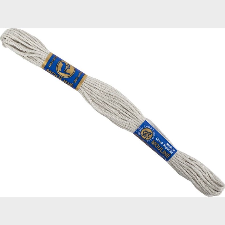 Broderigarn - Gr - 6-trdet - Bomuld - 12x8 M