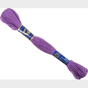 Broderigarn - Lilla - 6-trdet - Bomuld - 12x8 M