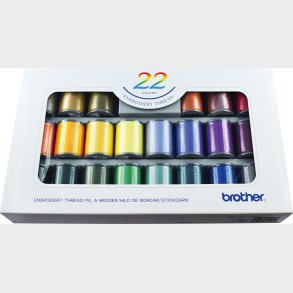 Brother - Ets12 Broderitr�d S�t (22 Farver)
