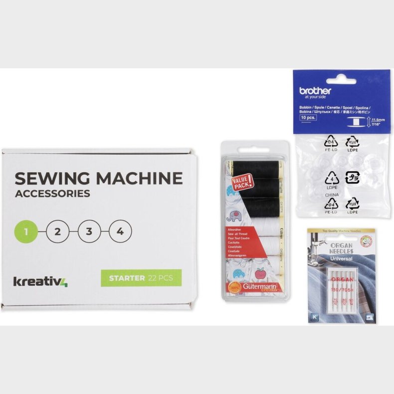 Brother - Starter Tilbeh�rs�ske 22 Dele