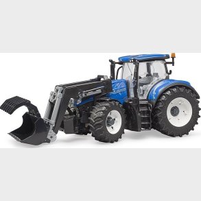 Bruder - New Holland T7.315 Legetjstraktor Med Frontlsser - 3121