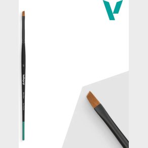 Vallejo - Pensel - Flad Vinklet Syntetiske H�r - Lille