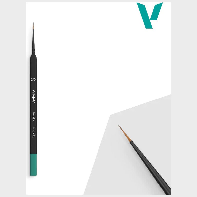 Vallejo - Pensel - Rund Syntetiske H�r - Trekantet Skaft - 2/0