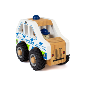 Magni | Politibil med gummihjul - H: 10 cm