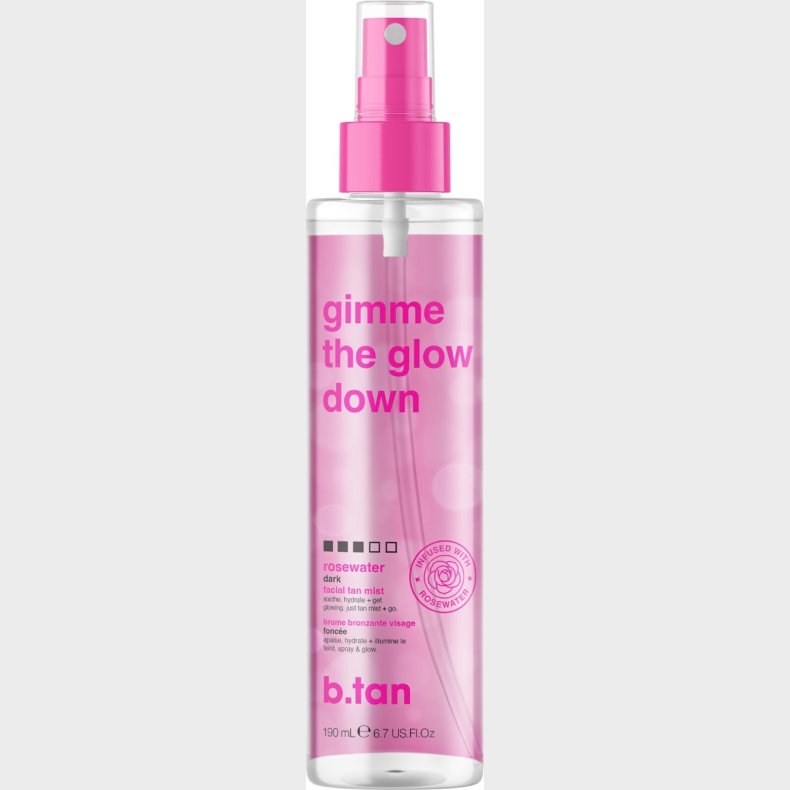 B.tan - Gimme The Glow Down Facial Tan Mist 190ml