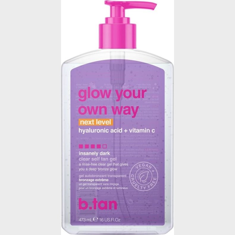 B.tan - Glow Your Own Way Next Level Self Tan Gel - 473 Ml