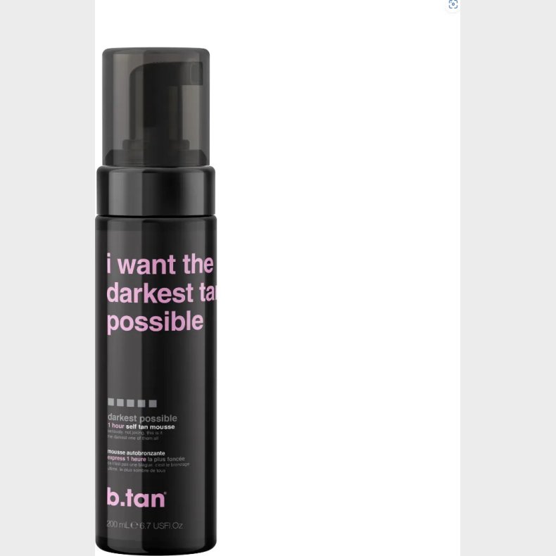 B.tan - I Want The Darkest Tan Possible Tan Mousse 200 Ml