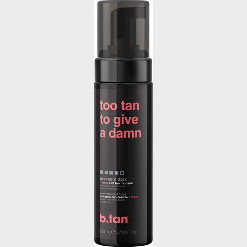 B.tan - Too Tan To Give A Damn Self Tan Mousse - 200 Ml