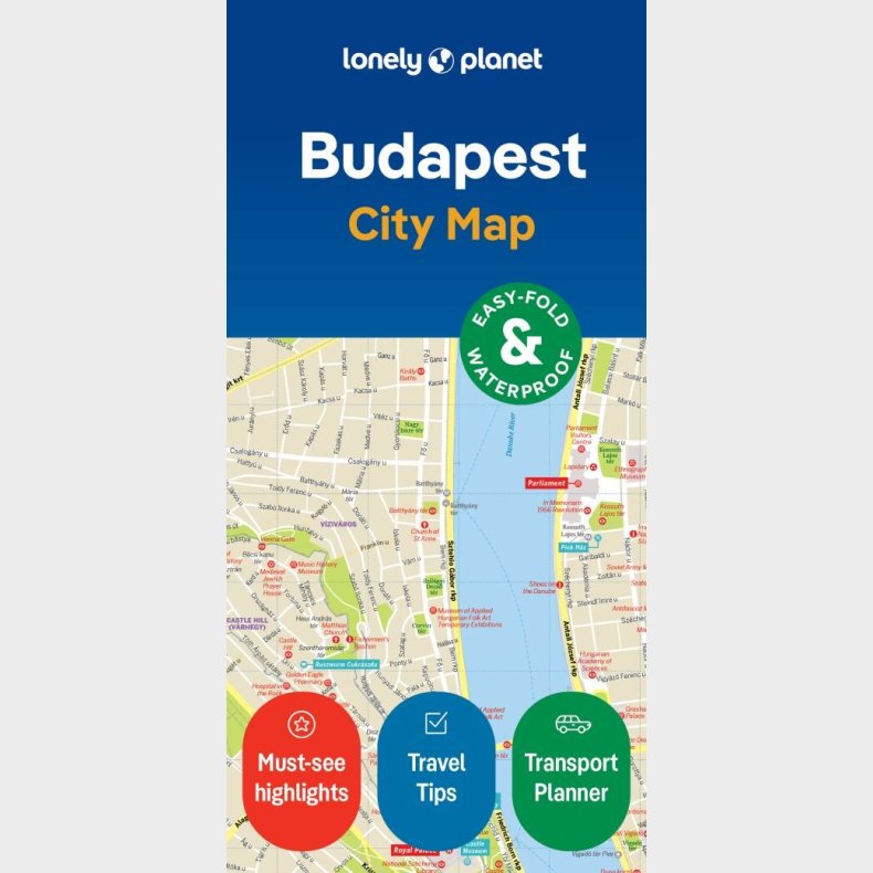 Budapest City Map - Lonely Planet - English book