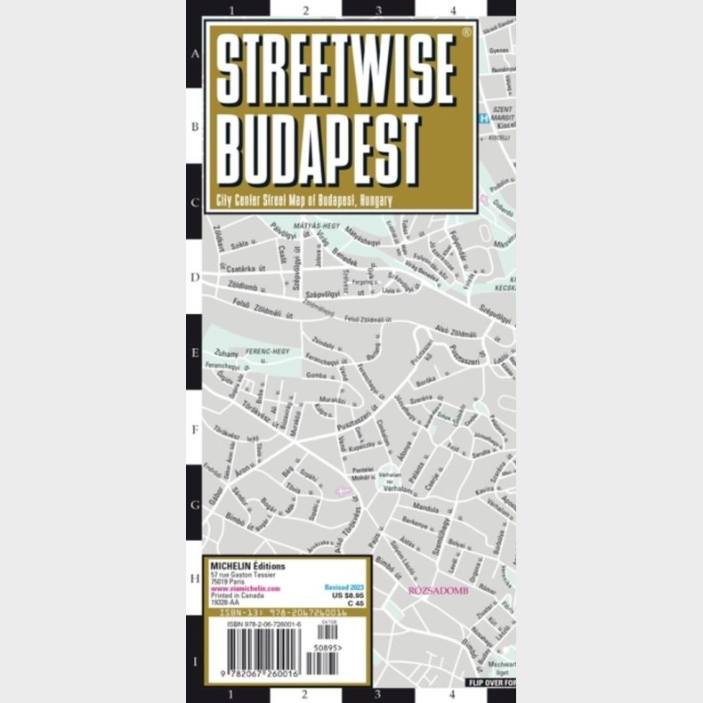 Budapest Streetwise Map (laminated) - English book