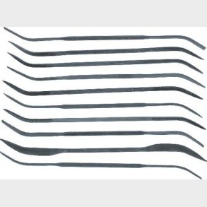 Vallejo - Files�t Til Modelhobby - Kurvet - 10 Stk