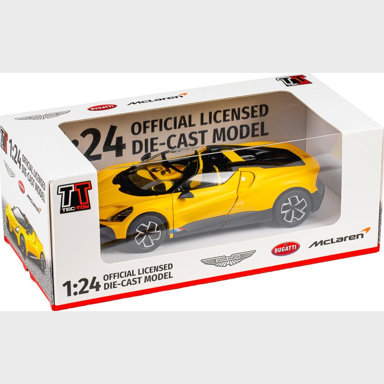 Bugatti Mistral 1:24 Die-cast, Yellow - Tec-toy