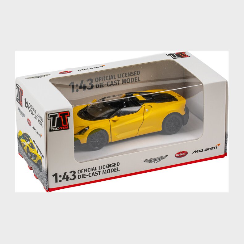 Bugatti Mistral 1:43 Die-cast, Yellow - Tec-toy