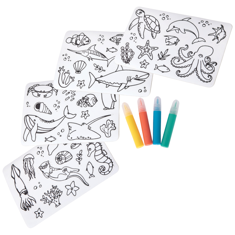 Brainstorm | Farvelgningsklistermrker - Havdyr