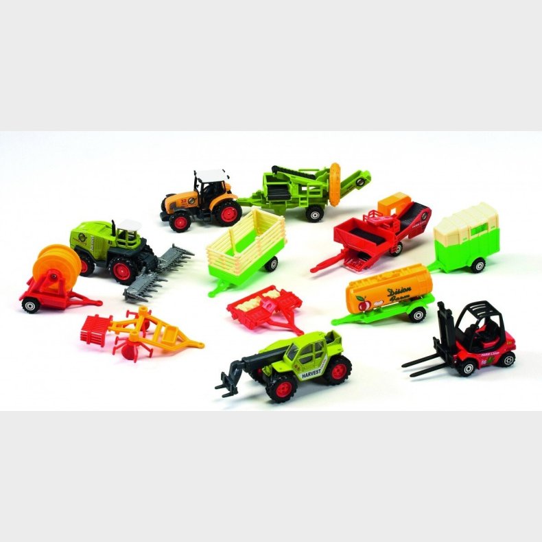 Leget�js Traktorer Og Trailere - Bull - 12 Stk